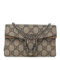 Gucci GG Supreme Monogram Super Mini Dionysus Shoulder Bag Taupe