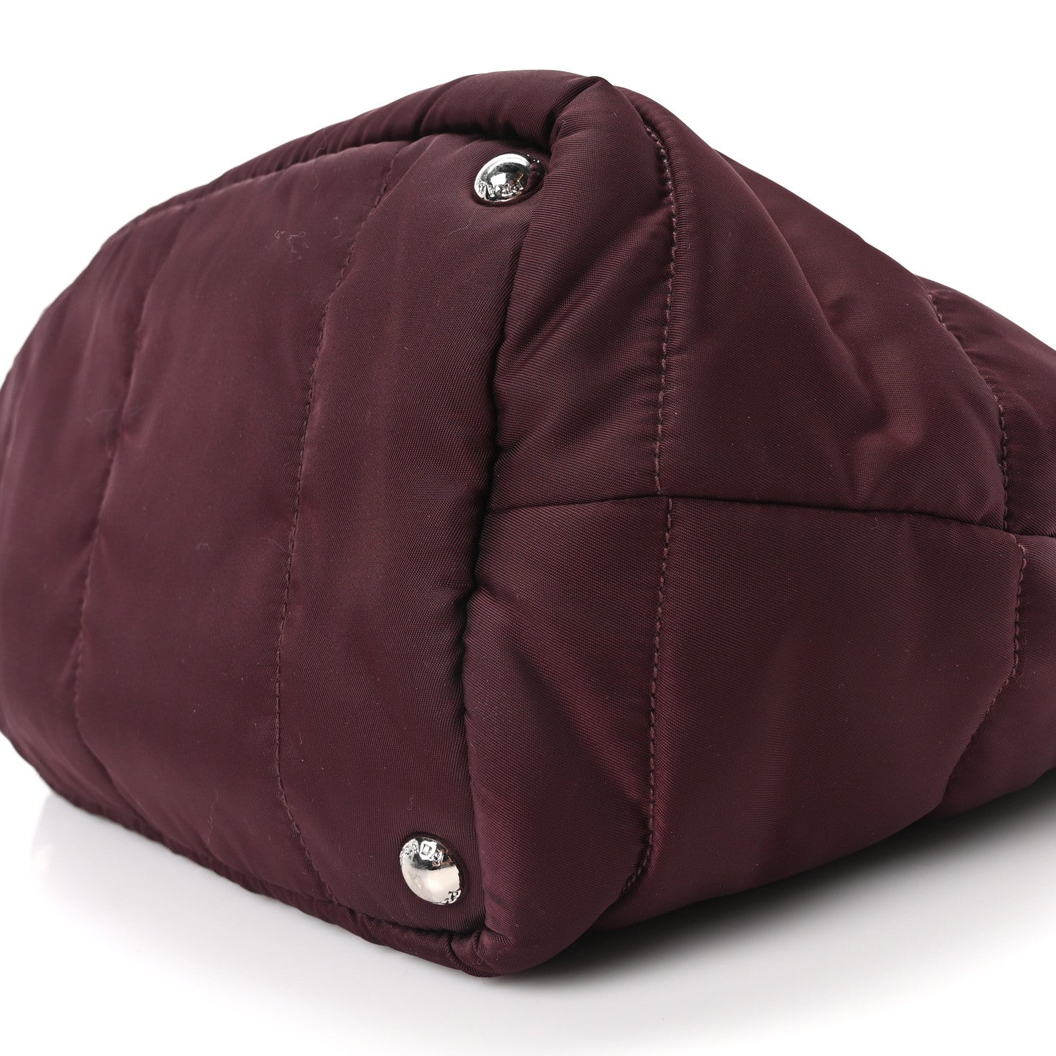 Prada Tessuto Nylon Bomber Tote Bordeaux