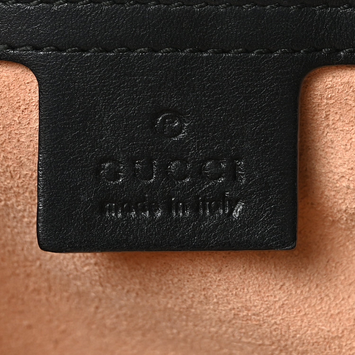 Gucci Calfskin Matelasse Small GG Marmont Shoulder Bag Black