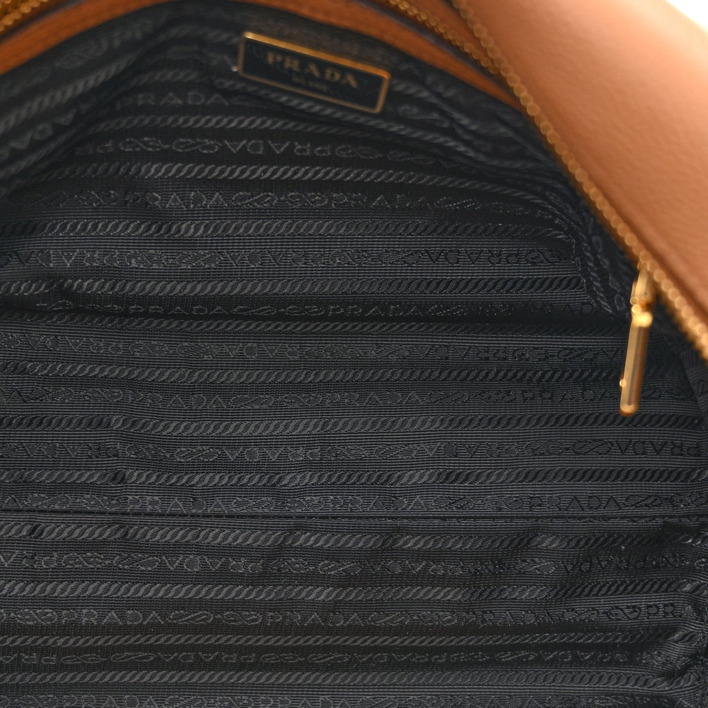 Prada Vitello Phenix Bauletto Caramel