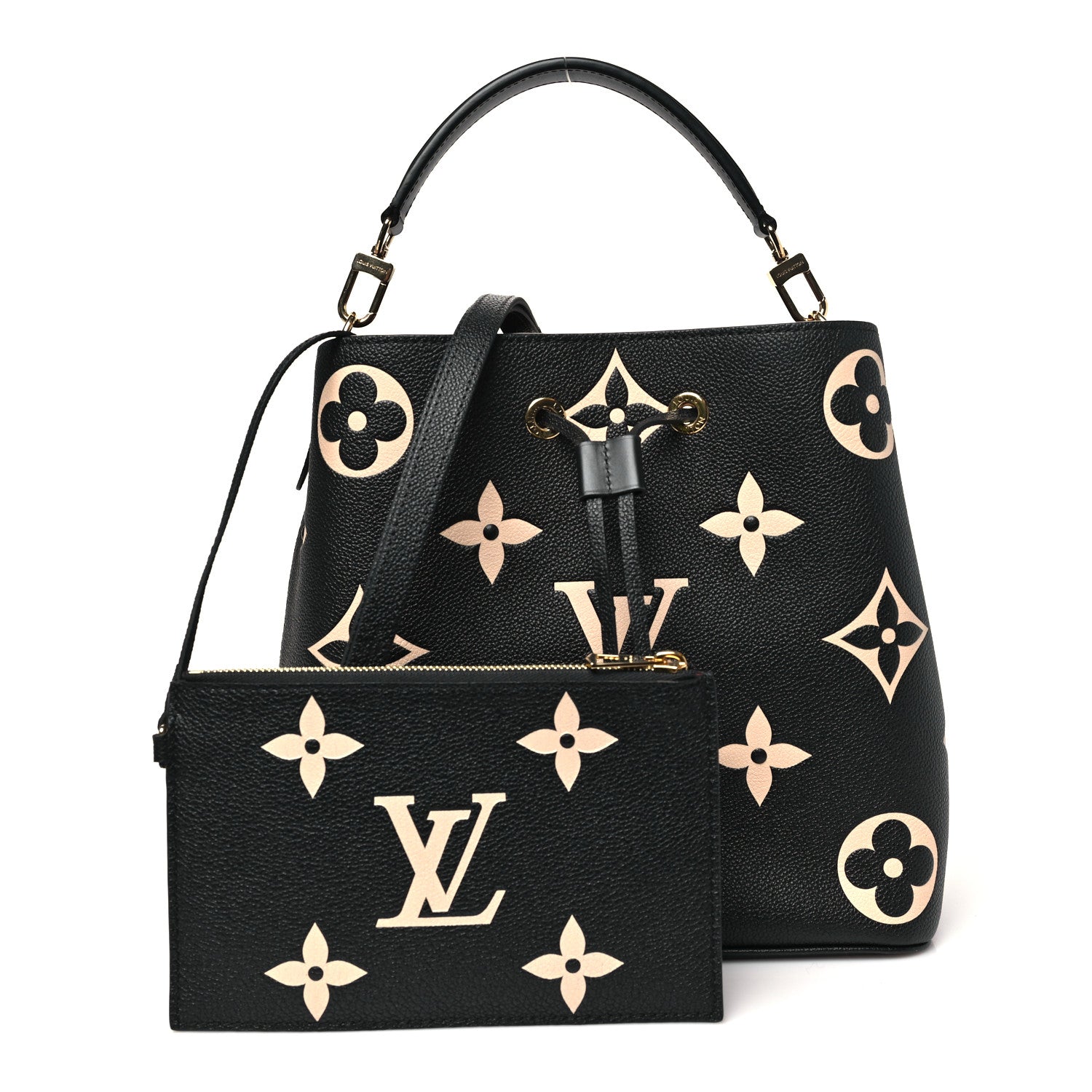 Louis Vuitton Empreinte Monogram Giant Neonoe MM Black Beige