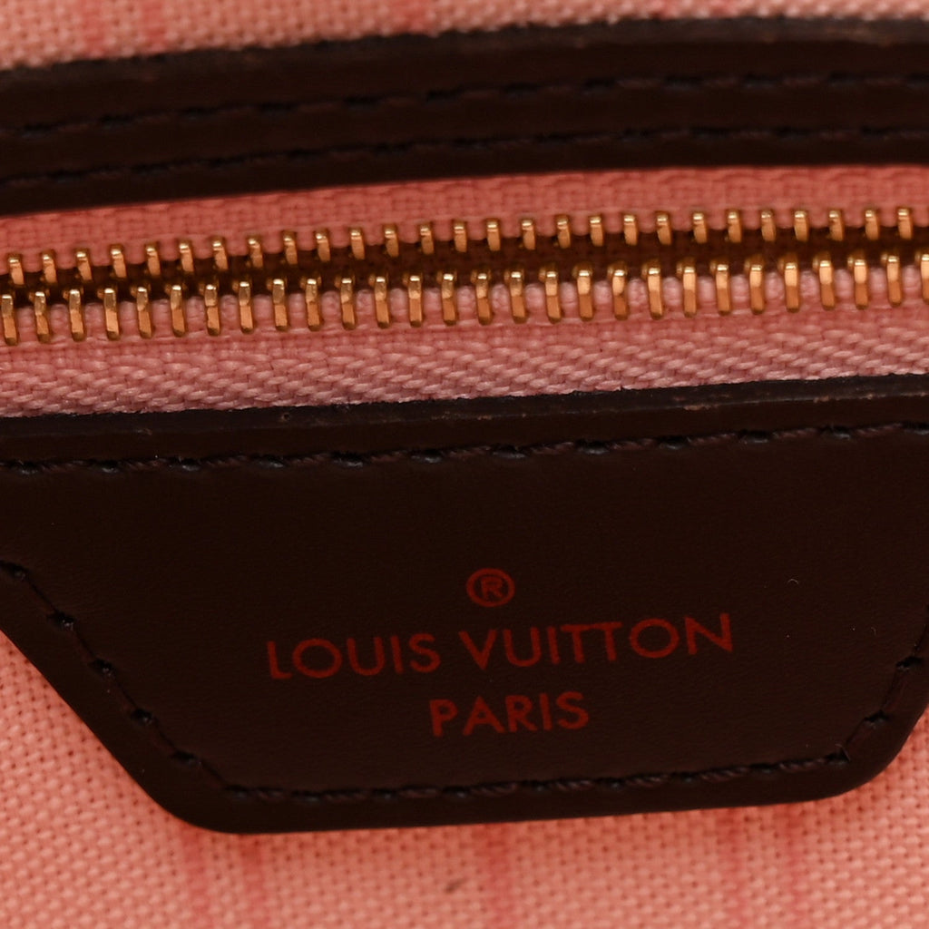 Louis Vuitton Damier Ebene Neo Neverfull MM Rose Ballerine