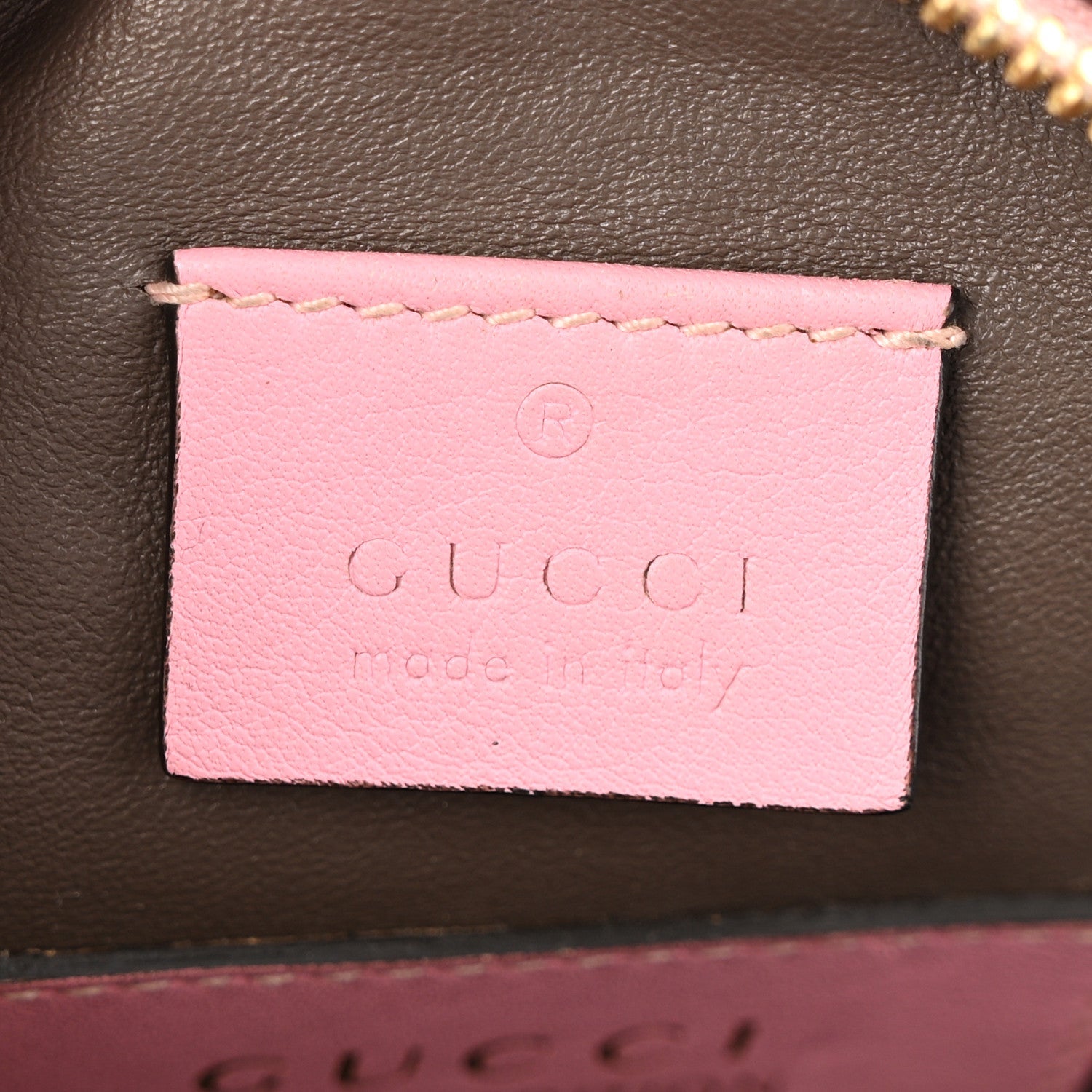 Gucci Snakeskin GG Ophidia Round Crossbody Bag