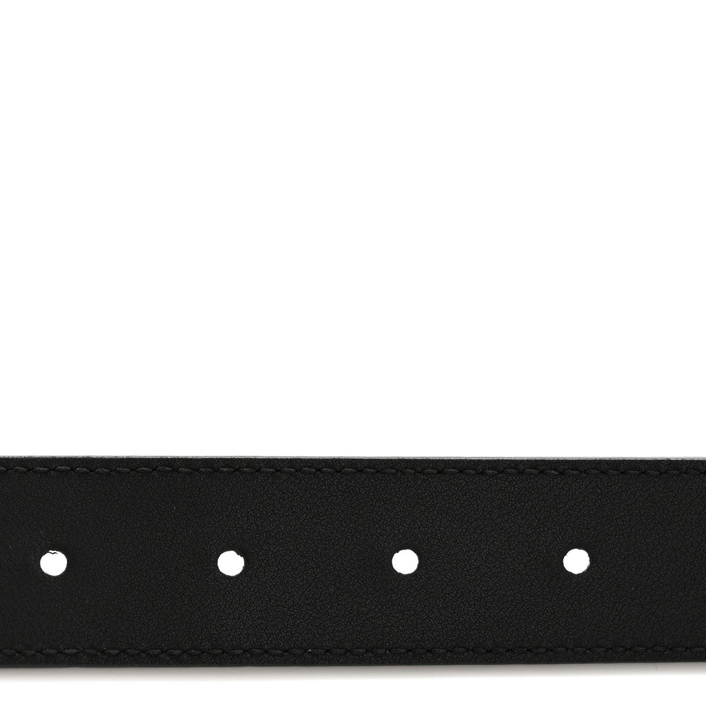 Gucci Calfskin Double G 30mm Belt 80 32 Black