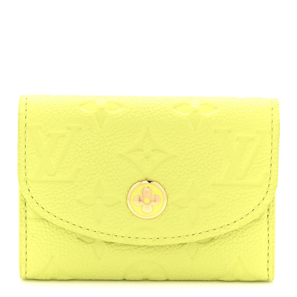 Louis Vuitton Empreinte Rosalie Coin Purse Zesty Lime