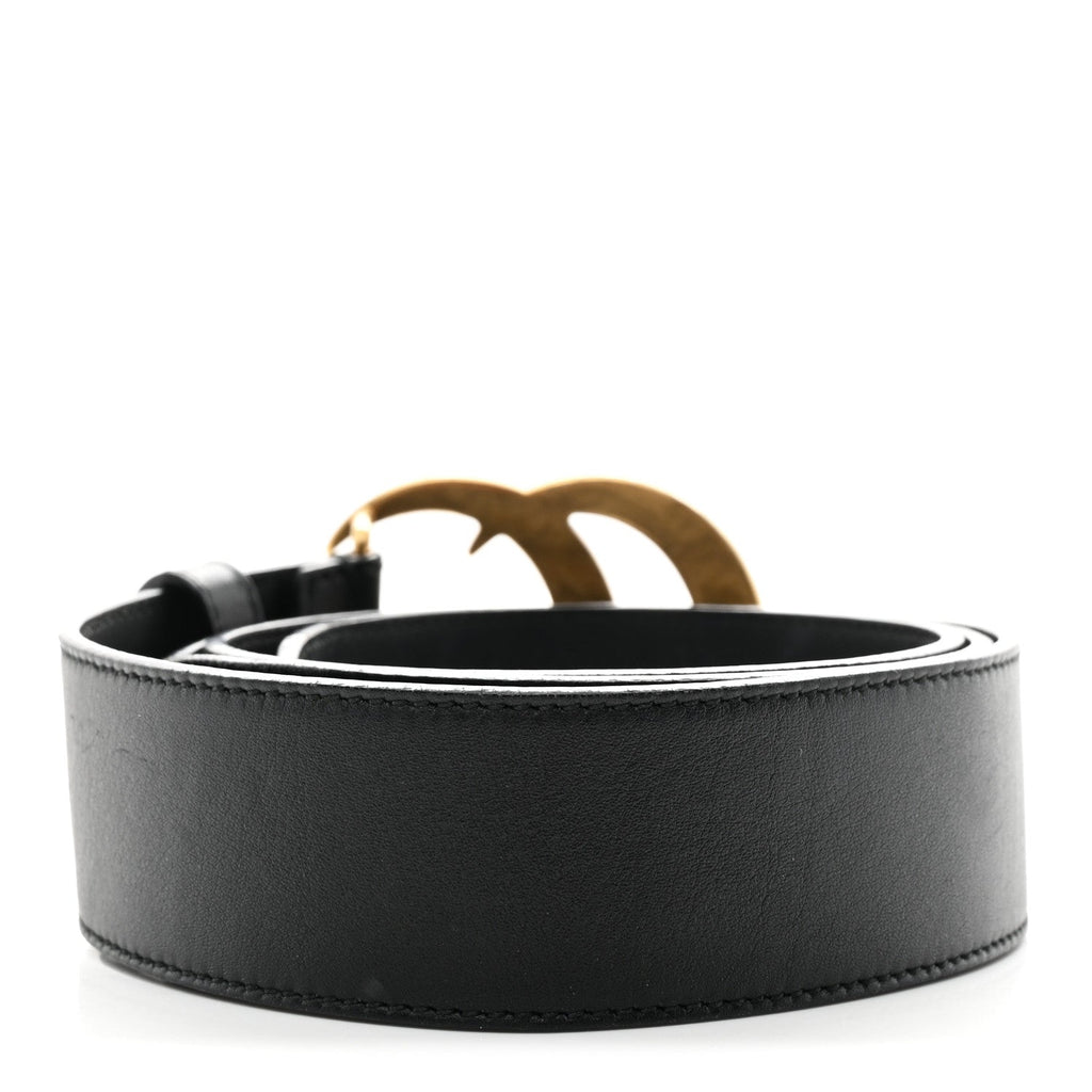 Gucci Calfskin Double G 40mm Belt 95 38 Black