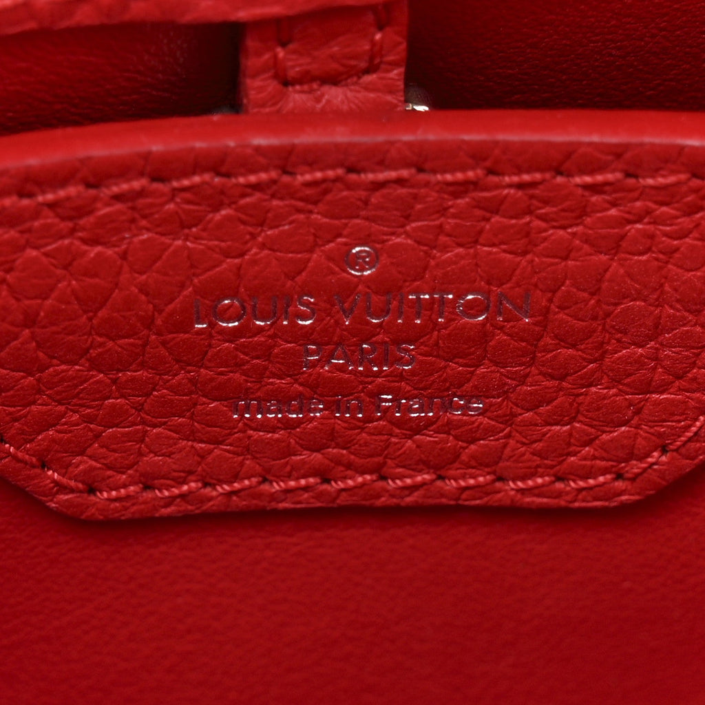 Louis Vuitton Taurillon Capucines BB Scarlet Red
