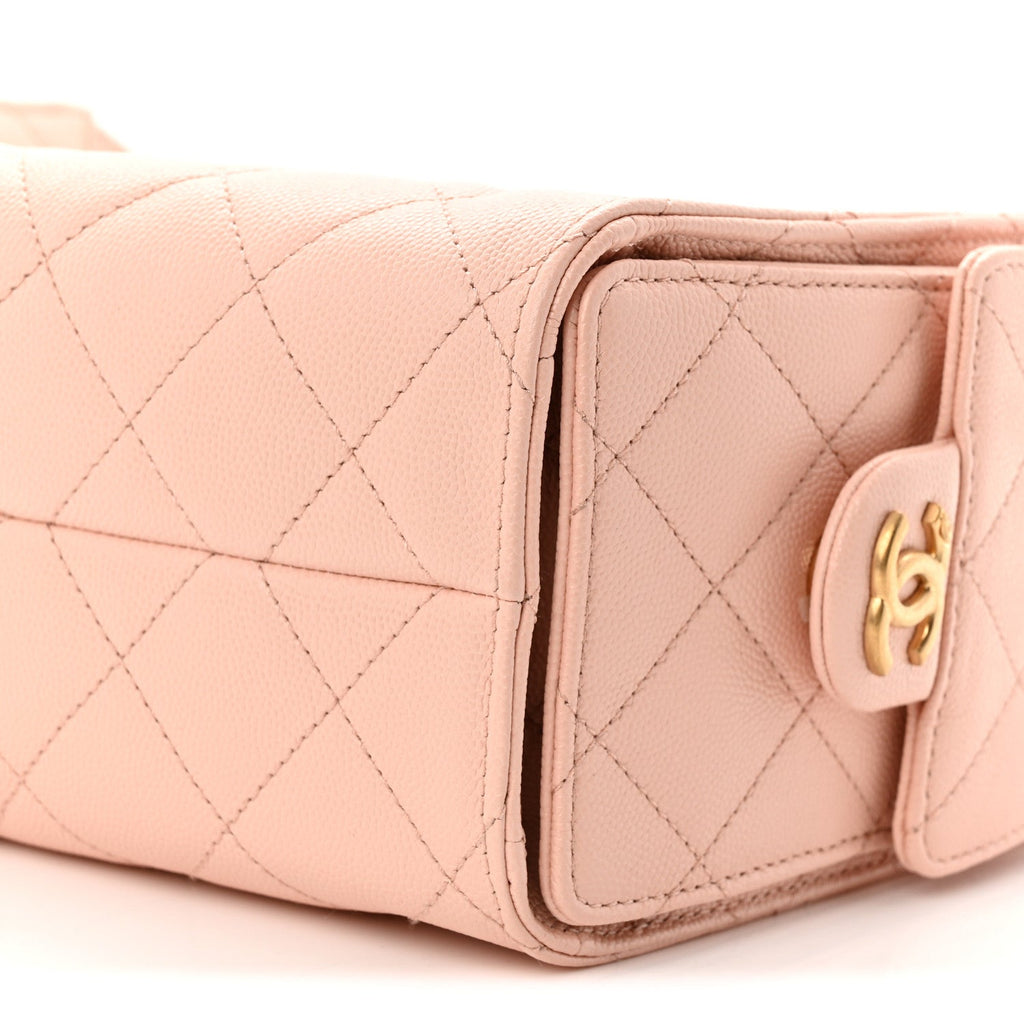 Chanel Caviar Quilted Mini Chanel 25 Handbag Light Pink