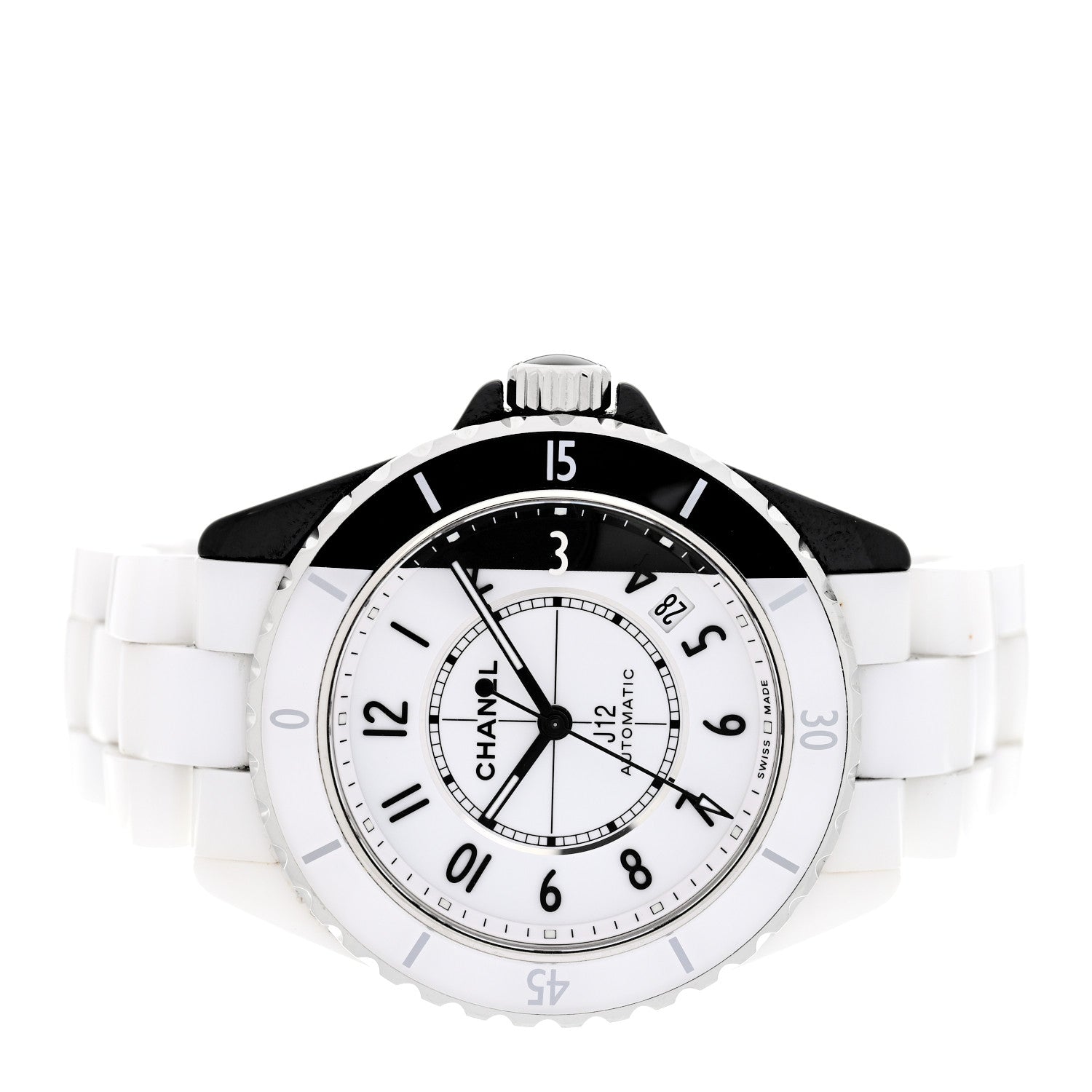 Chanel Stainless Steel Ceramic 38mm J12 Paradoxe Automatic Watch White