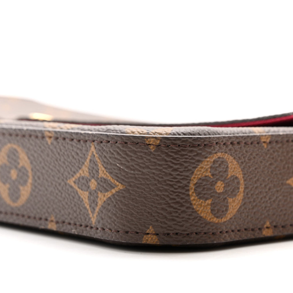 Louis Vuitton Monogram Pochette Felicie Chain Wallet Fuchsia