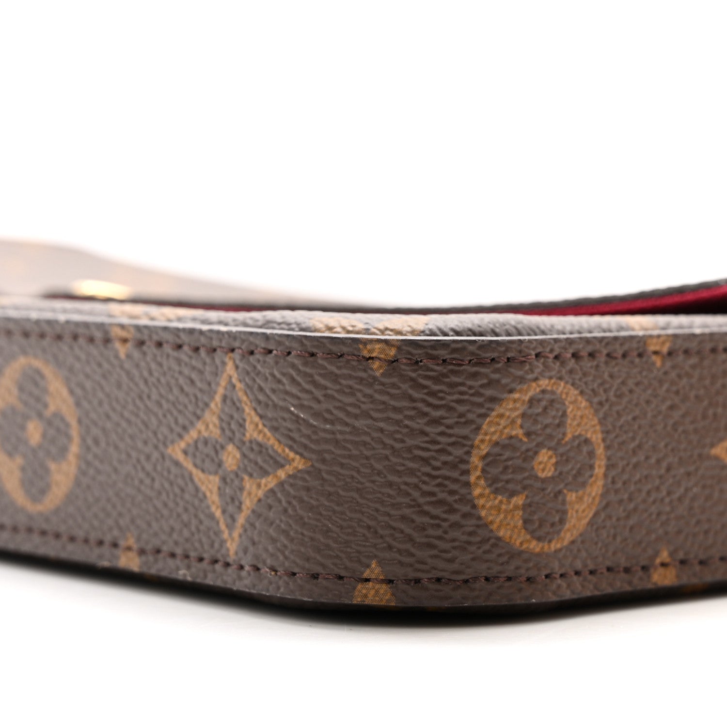 Louis Vuitton Monogram Pochette Felicie Chain Wallet Fuchsia