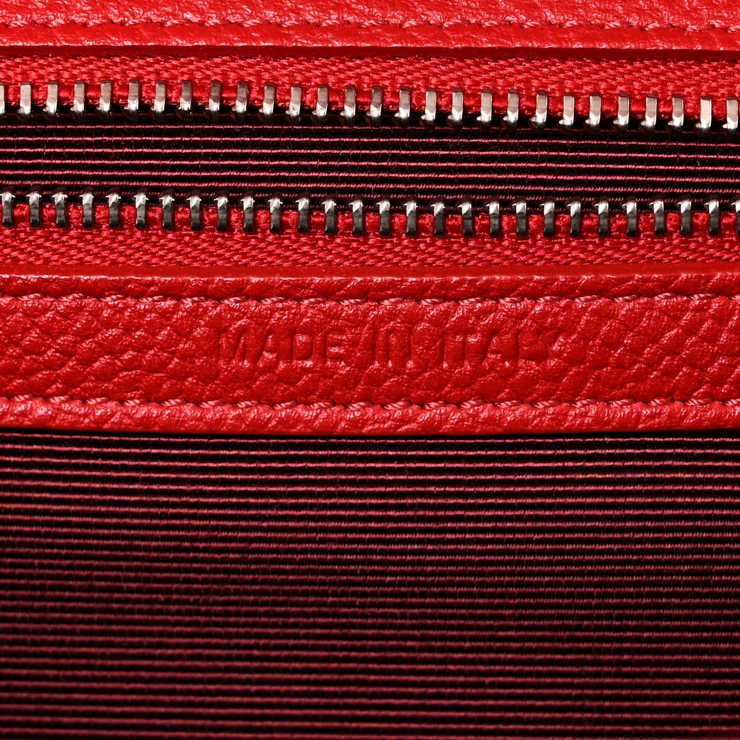 Christian Dior Grained Calfskin Small Diorama Flap Bag Red