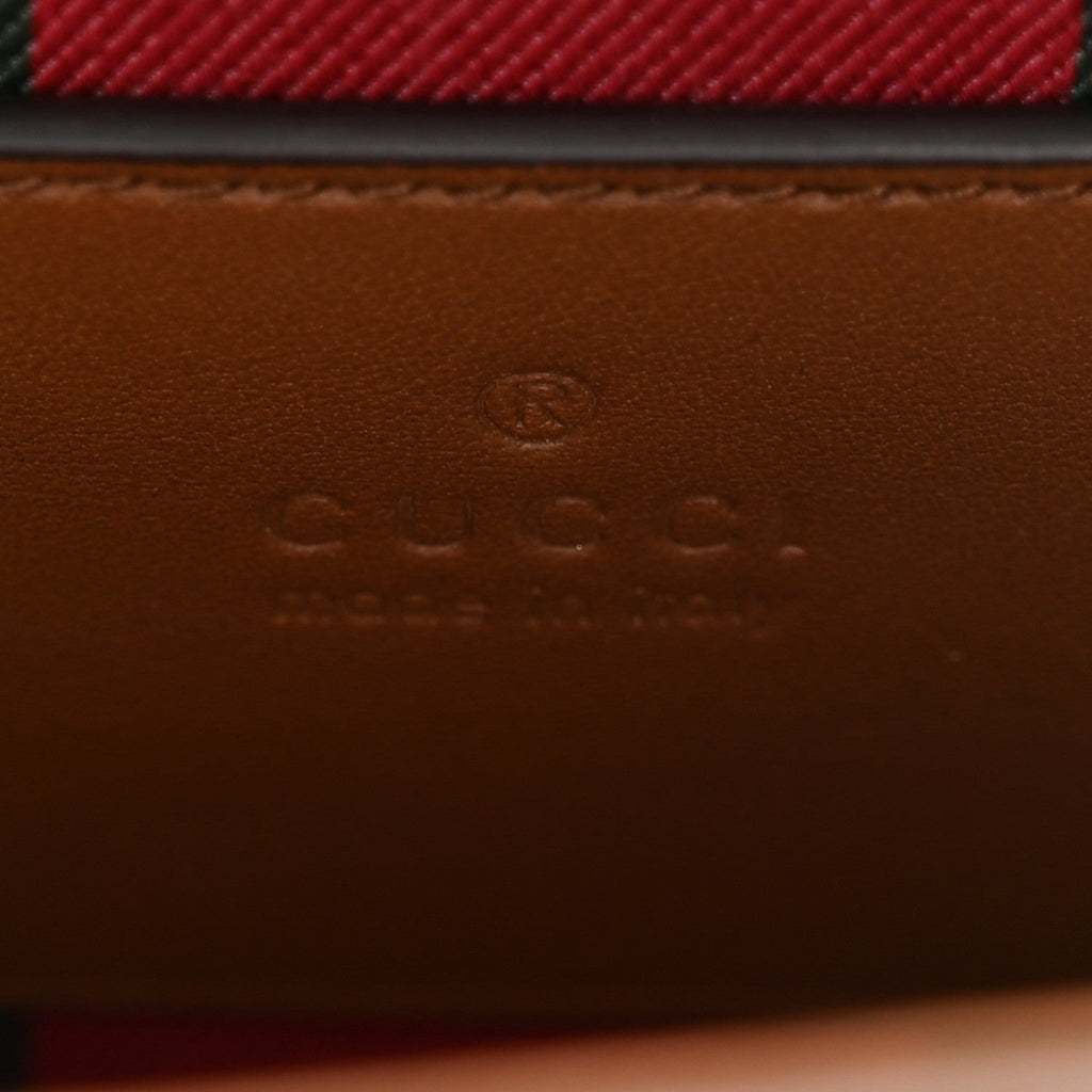 Gucci GG Supreme Monogram Small Padlock Top Handle Shoulder Bag Beige Ebony Dark Brown
