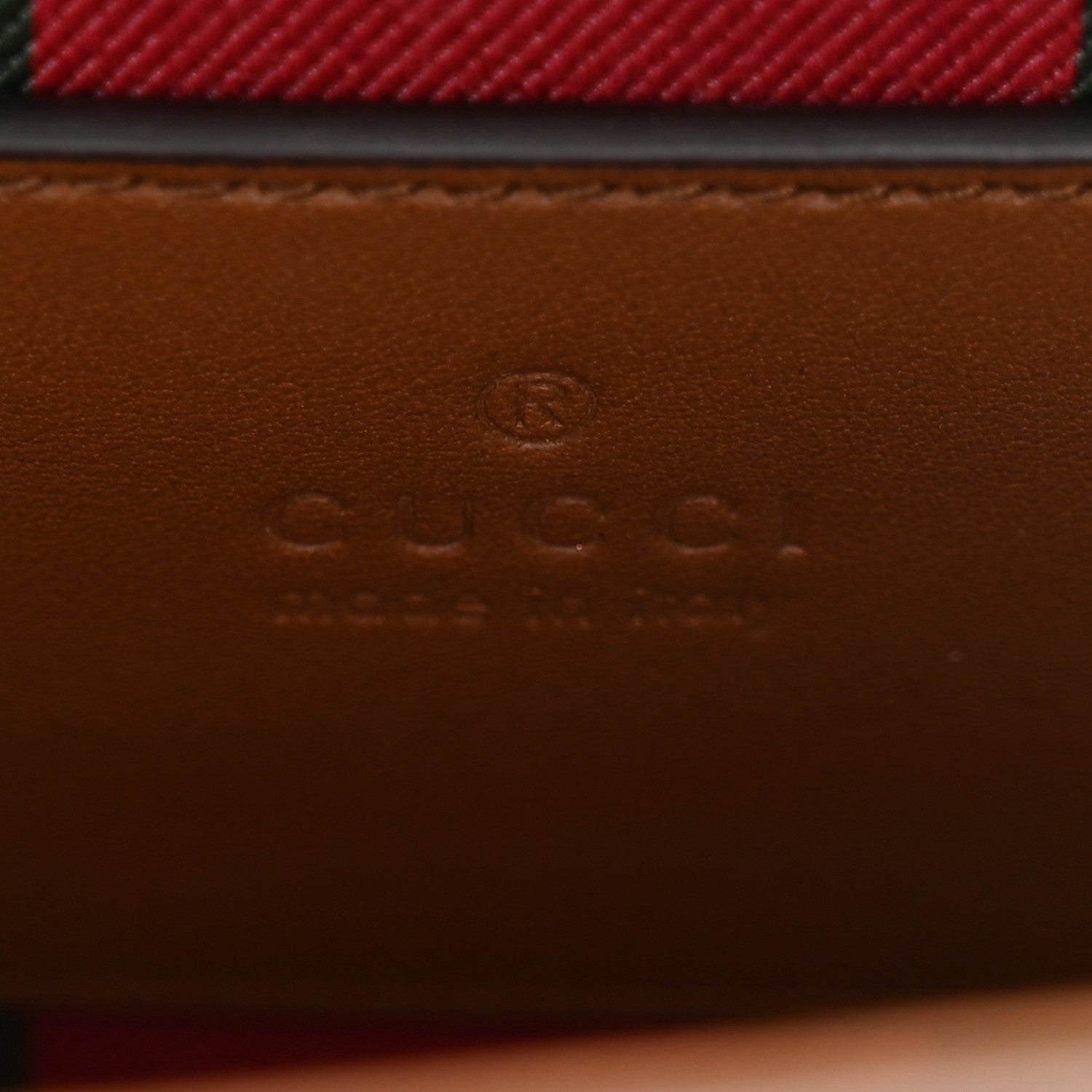 Gucci GG Supreme Monogram Small Padlock Top Handle Shoulder Bag Beige Ebony Dark Brown