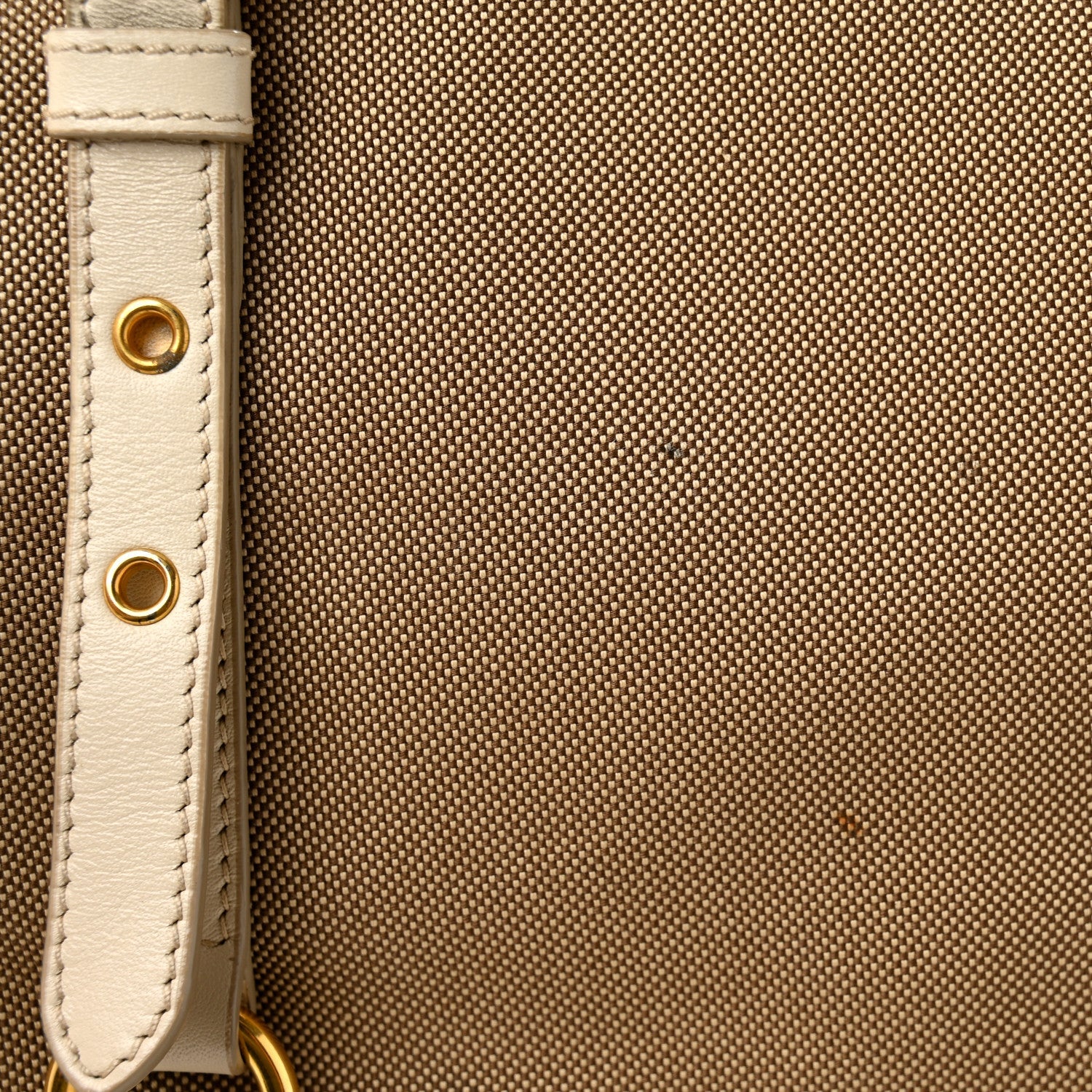 Prada Jacquard Logo Tote Corda Talco