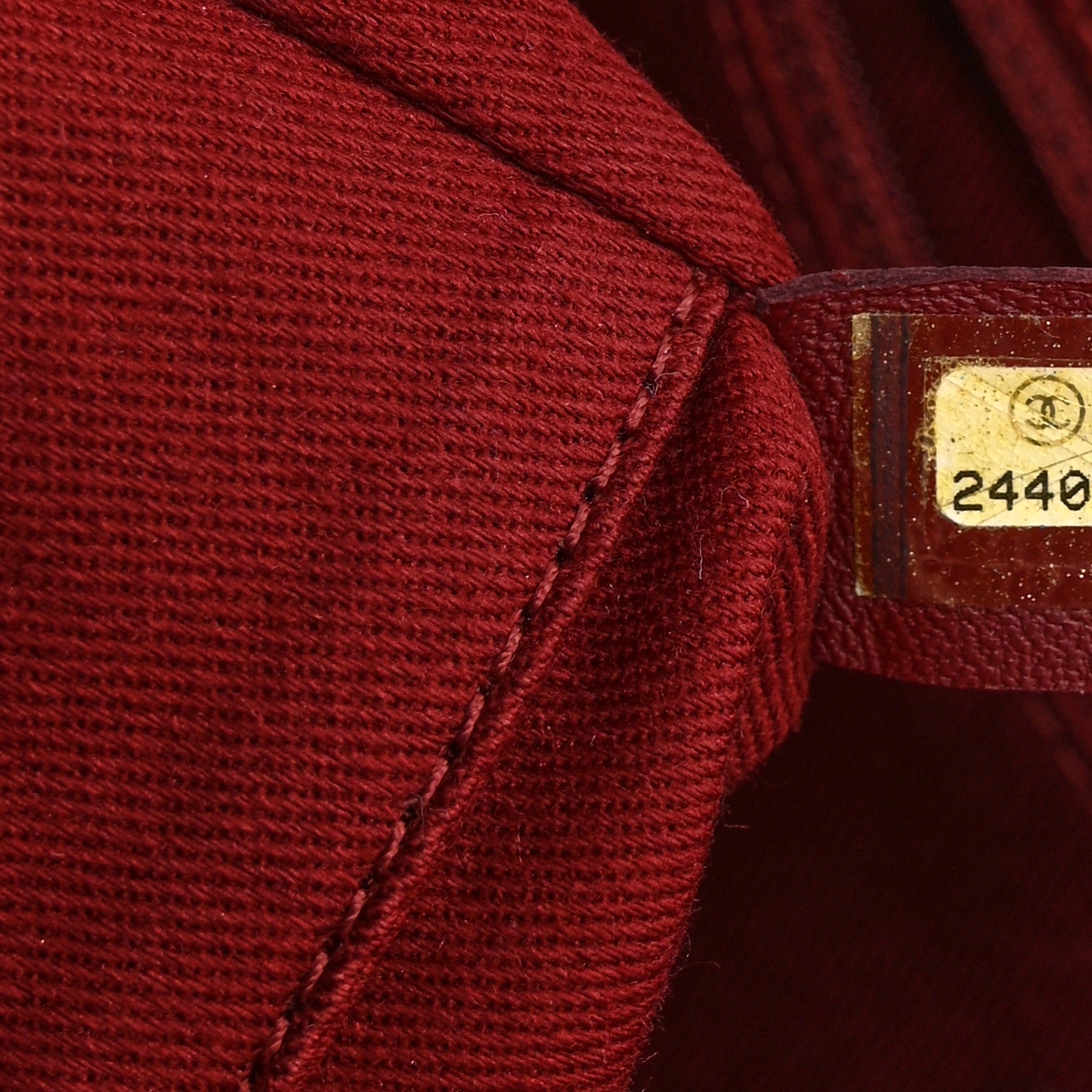 Chanel Canvas Small Deauville Tote Red