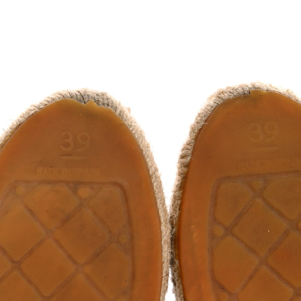 Lambskin CC Espadrilles 39 Black