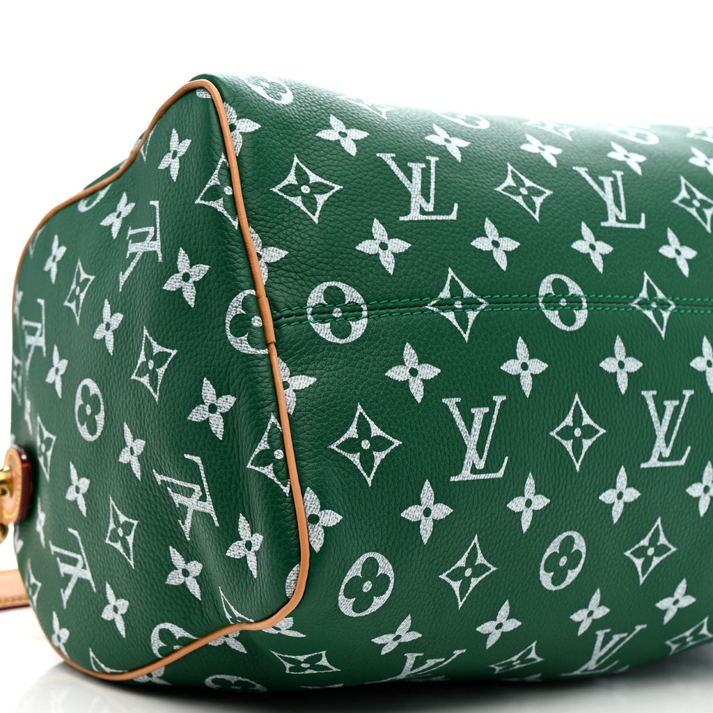 Louis Vuitton Calfskin Monogram Speedy P9 Bandouliere 30 Green