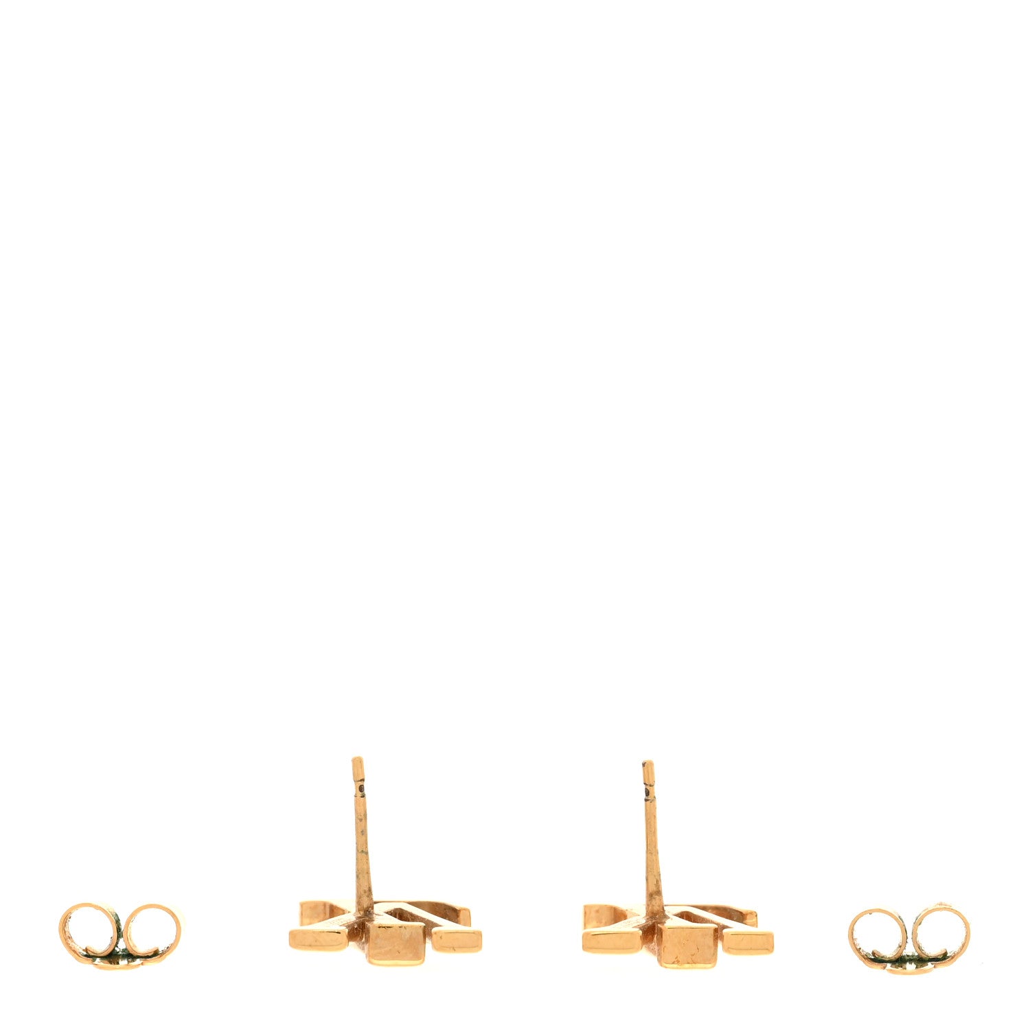 Louis Vuitton Metal LV Iconic Earrings Gold