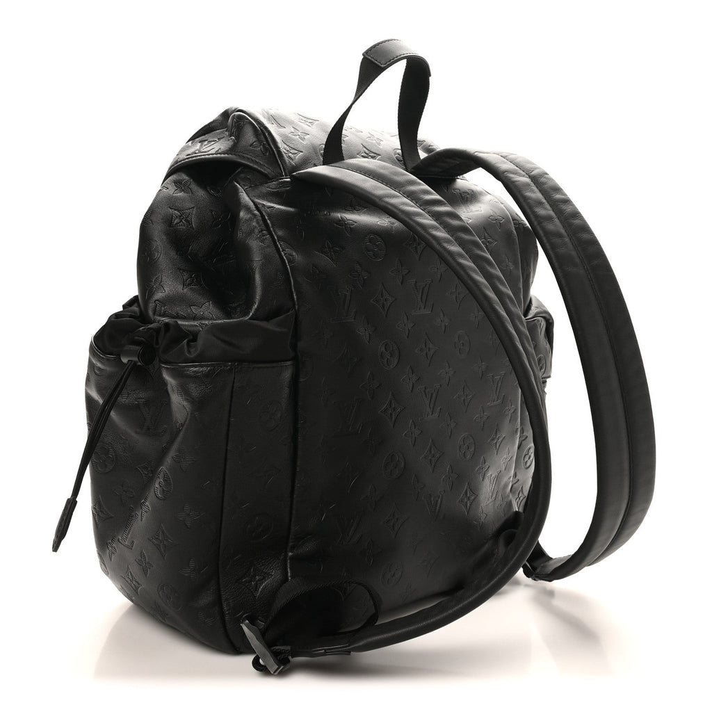 Louis Vuitton Calfskin Monogram Shadow Discovery Backpack Black