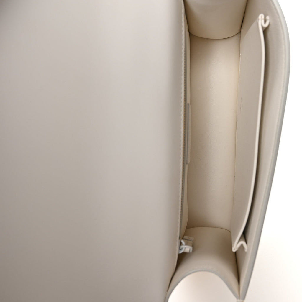 Christian Dior Ultra Matte Grained Calfskin 30 Montaigne Flap Bag White