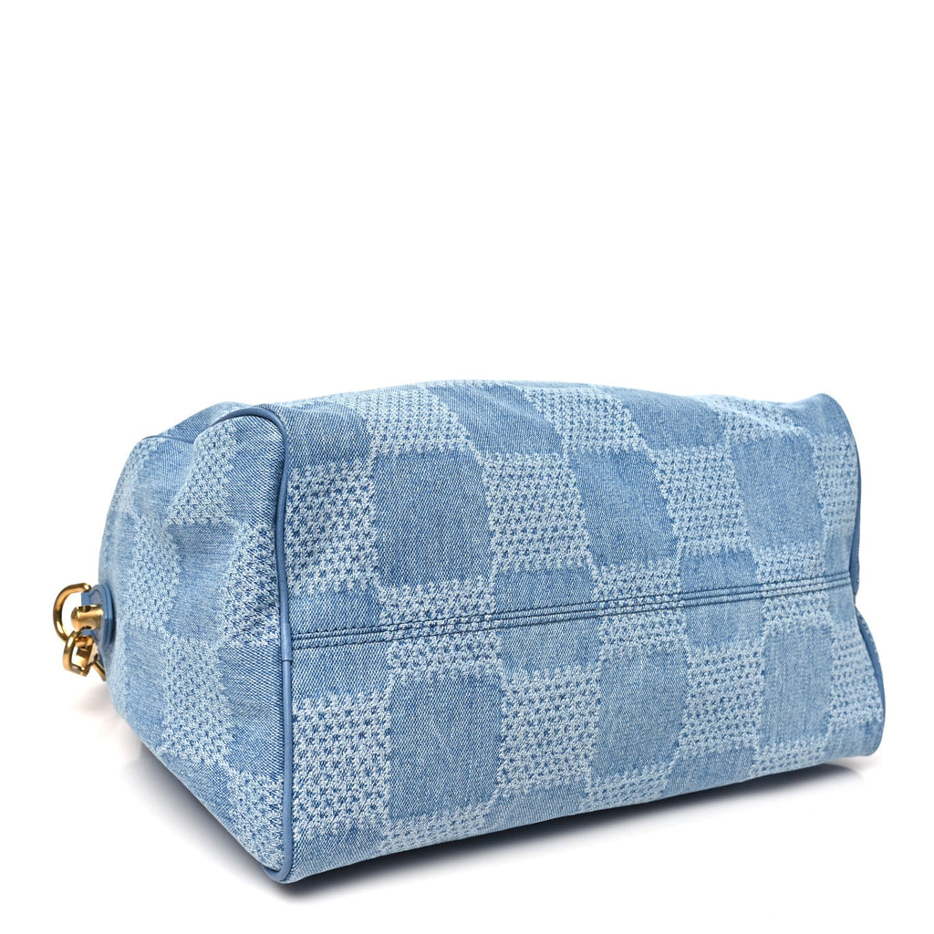Louis Vuitton Damier Denim 3D Speedy Bandouliere 30 Denim Blue