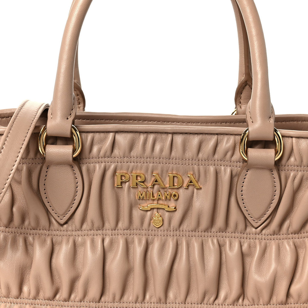 Prada Nappa Gaufre Small Tote Cipria