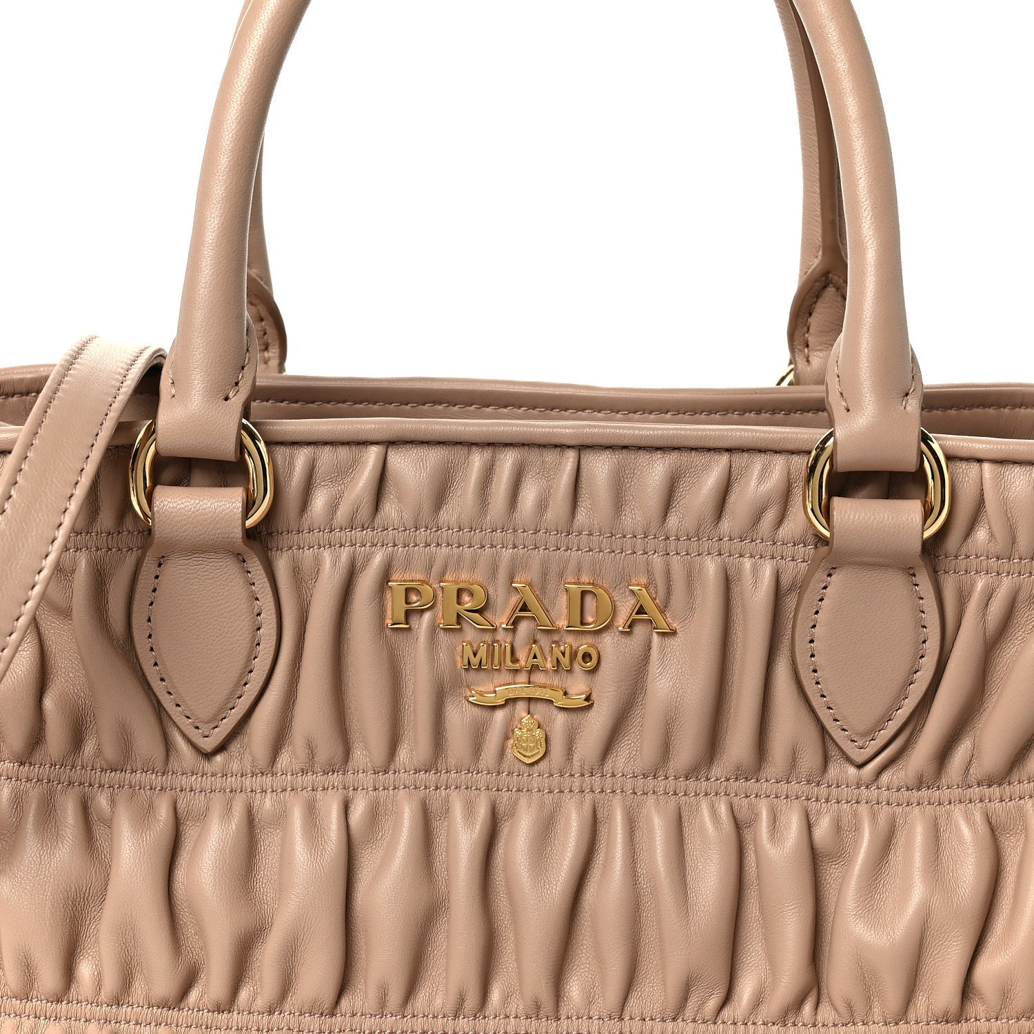 Prada Nappa Gaufre Small Tote Cipria