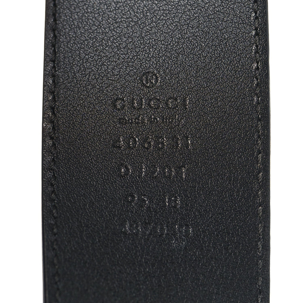 Gucci Textured Calfskin Double G 40mm Belt 95 38 Black