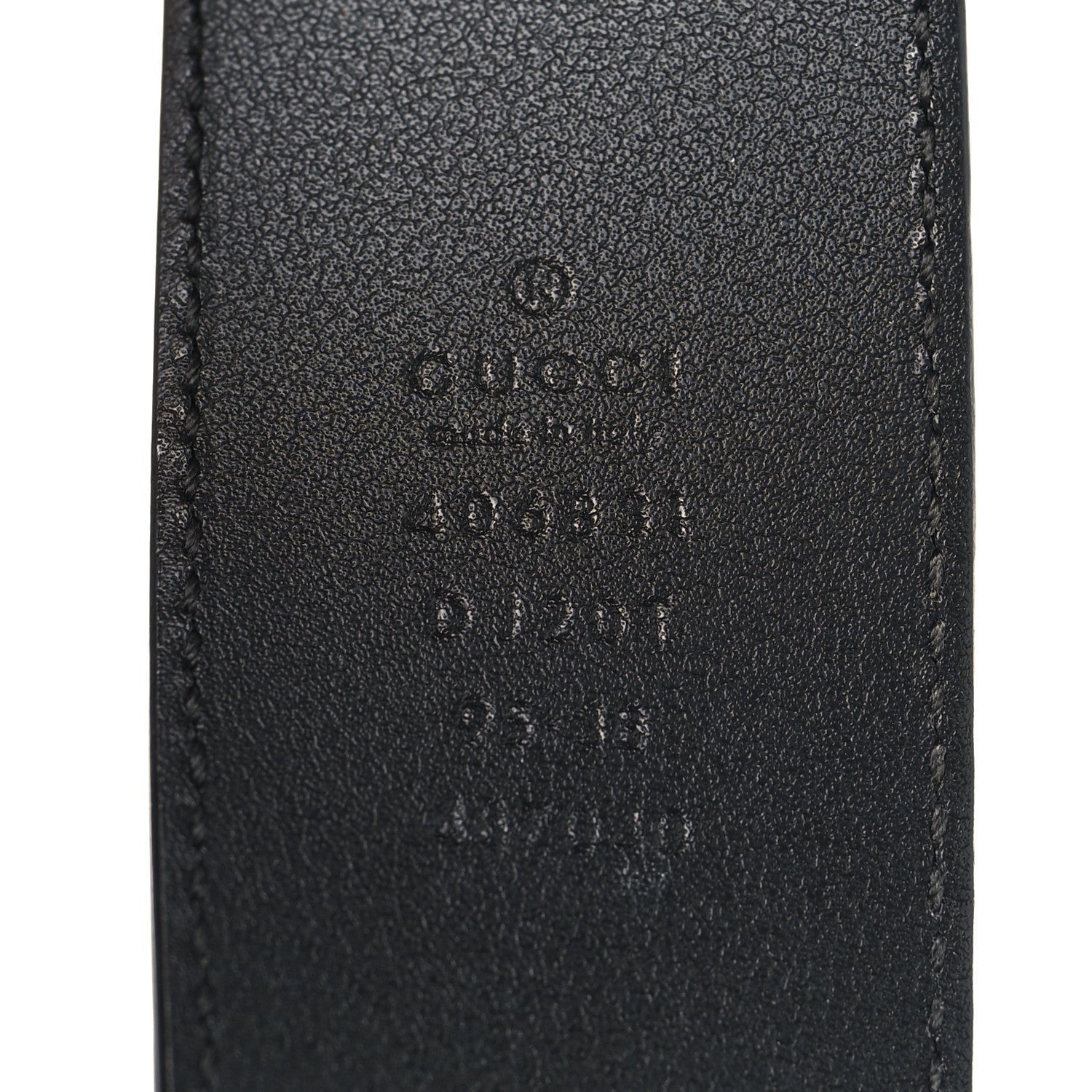 Gucci Textured Calfskin Double G 40mm Belt 95 38 Black
