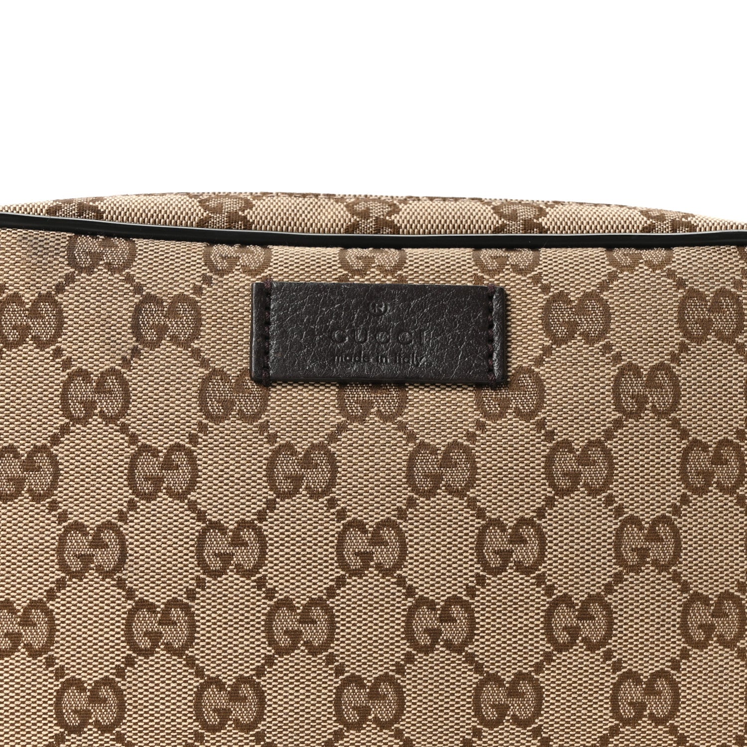 Gucci Monogram Belt Bag Dark Brown