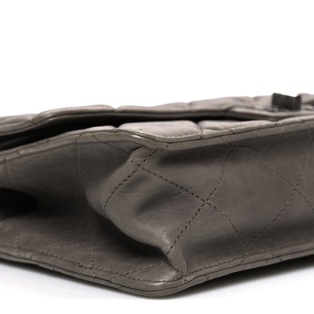 Chanel Washed Lambskin Jumbo Take Away Flap Grey