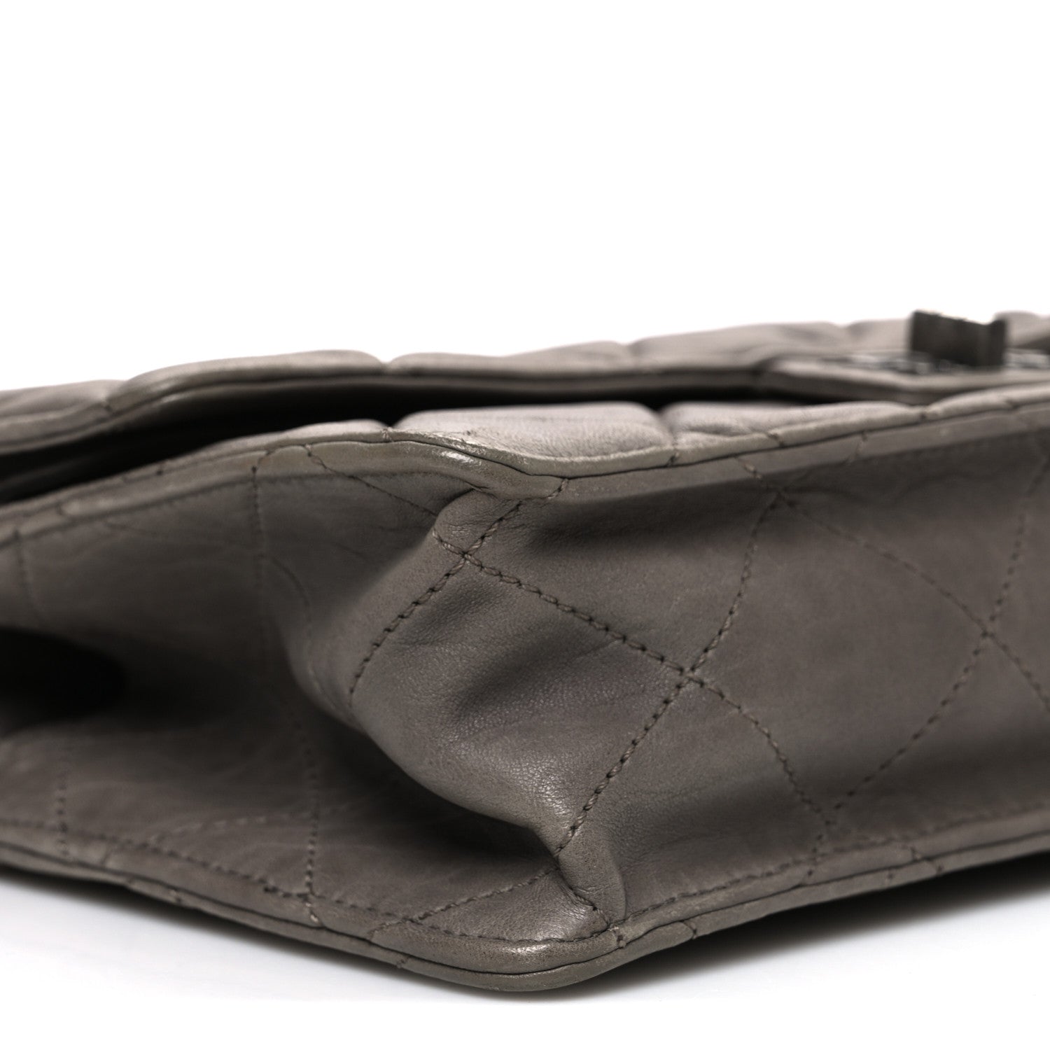 Chanel Washed Lambskin Jumbo Take Away Flap Grey