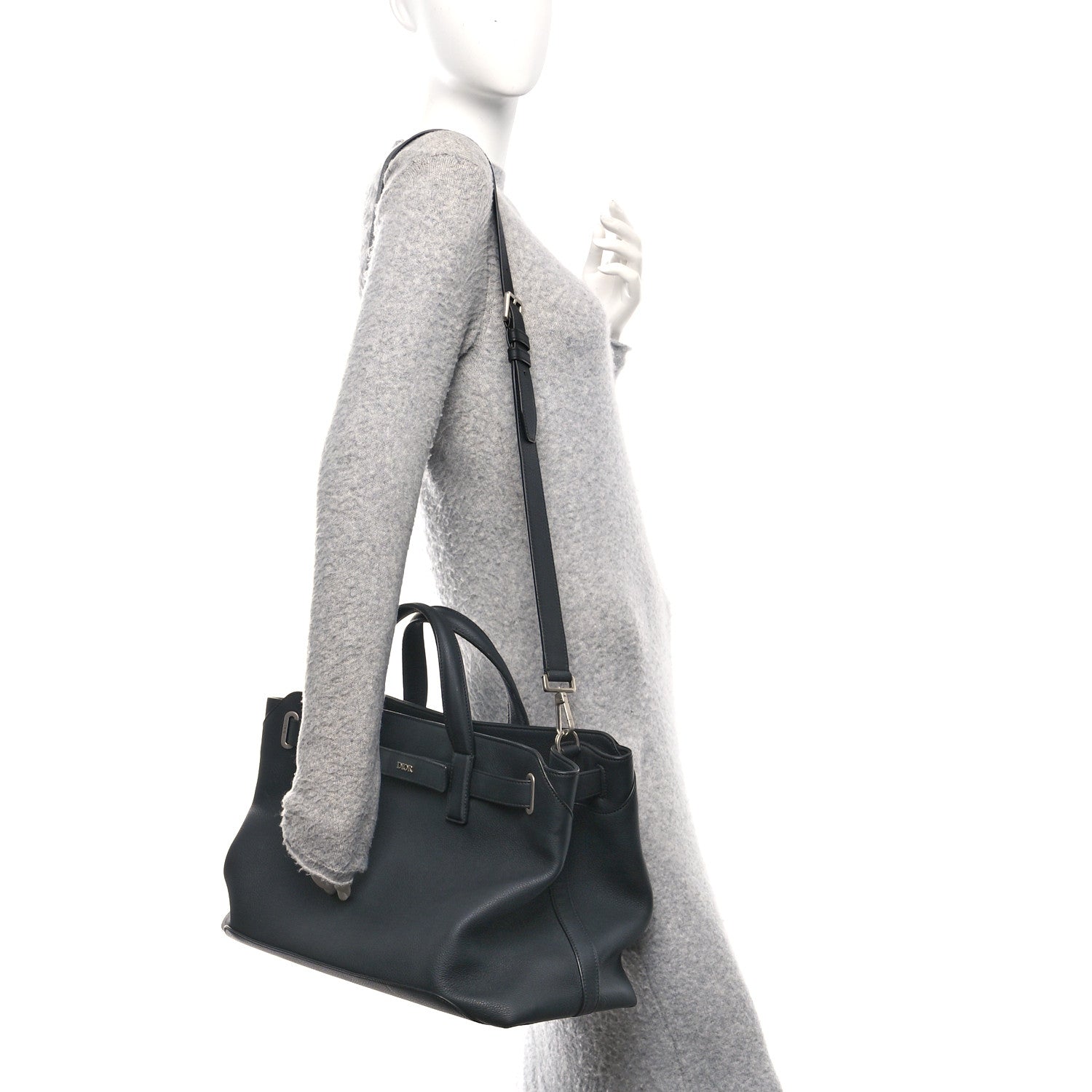 Christian Dior Icons Calfskin Medium Normandie Tote Black