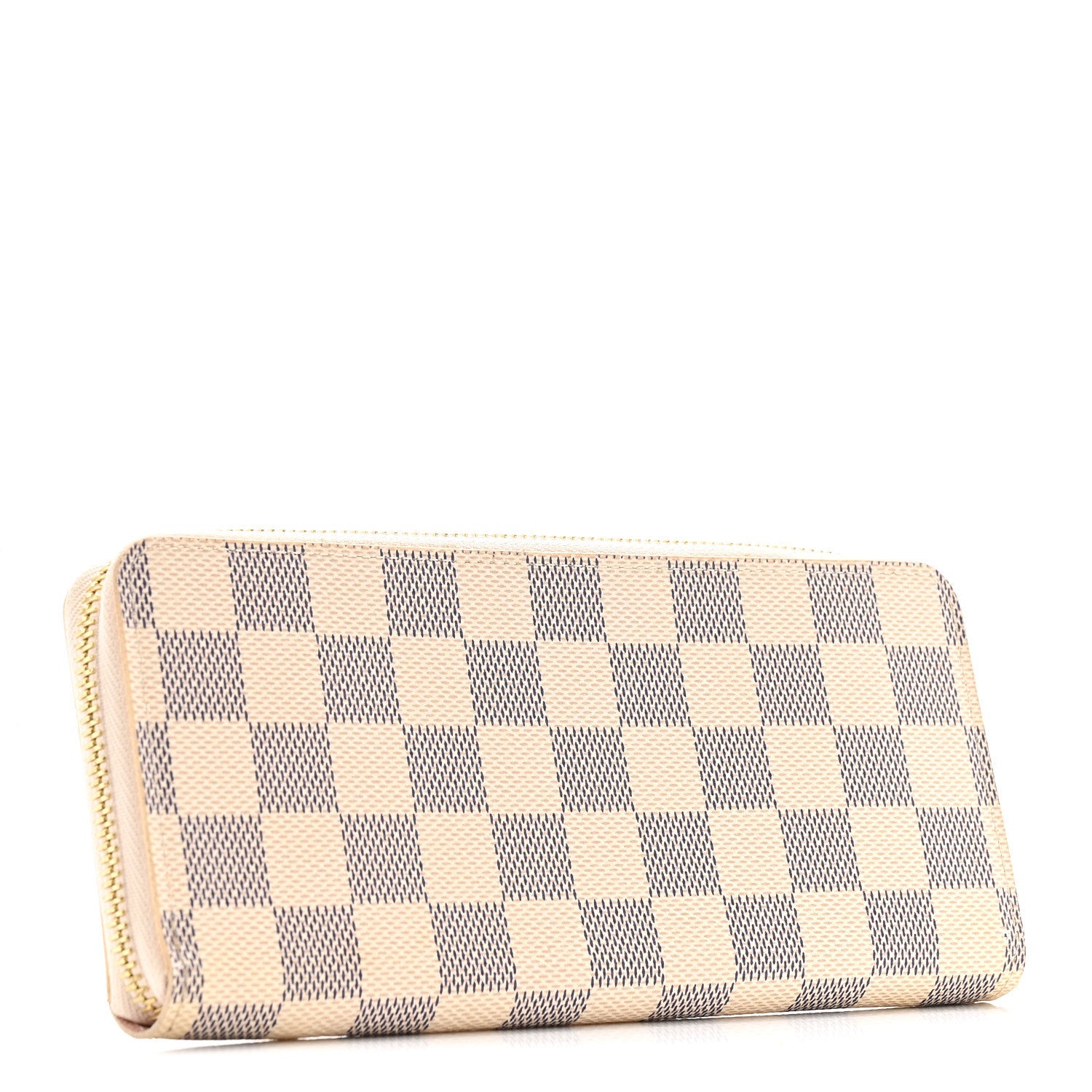 Louis Vuitton Damier Azur Clemence Wallet Rose Ballerine