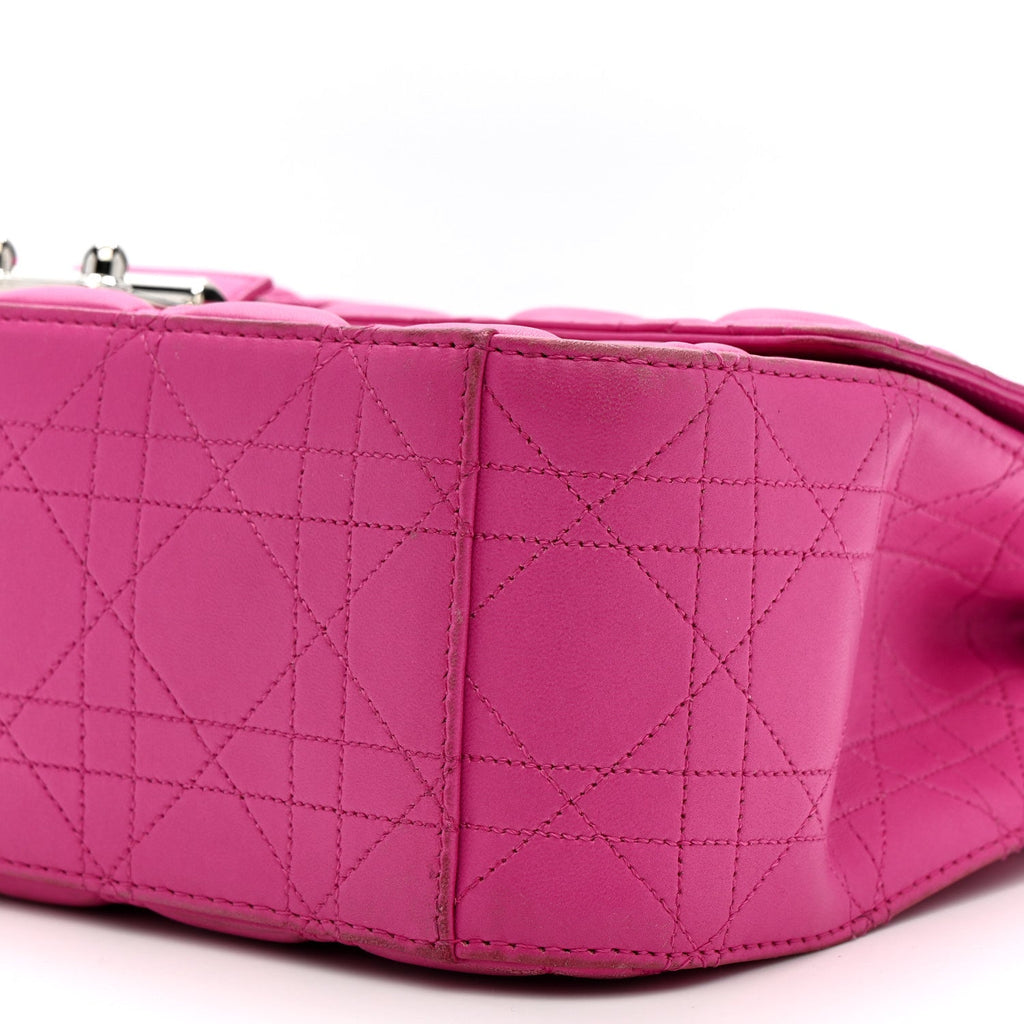 Christian Dior Lambskin Cannage Large Miss Dior Flap Sorbet