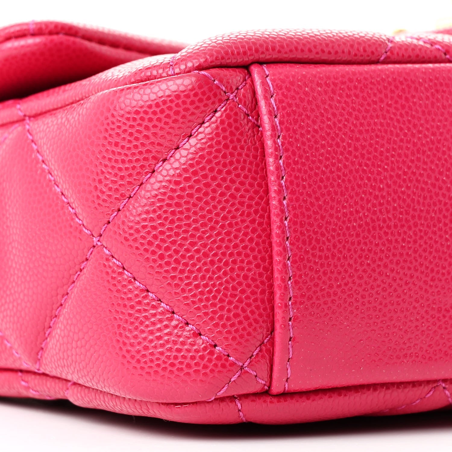 Chanel Caviar Quilted Small Twist Your Buttons Flap Fuchsia