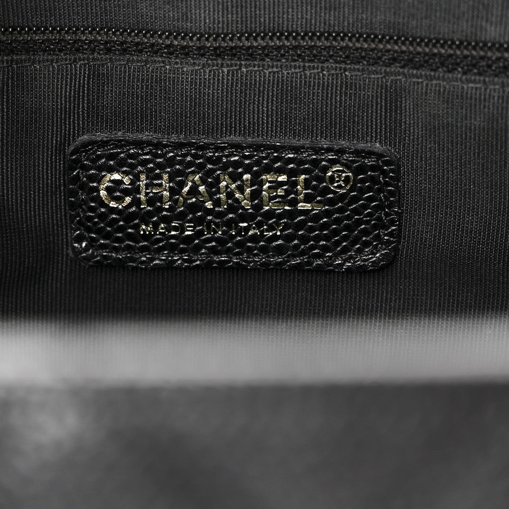 Chanel Caviar Quilted Grand Shopping Tote GST Black