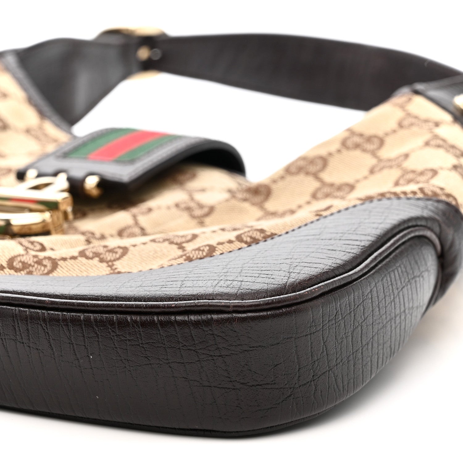 Gucci Monogram Calfskin Junco Small Hobo