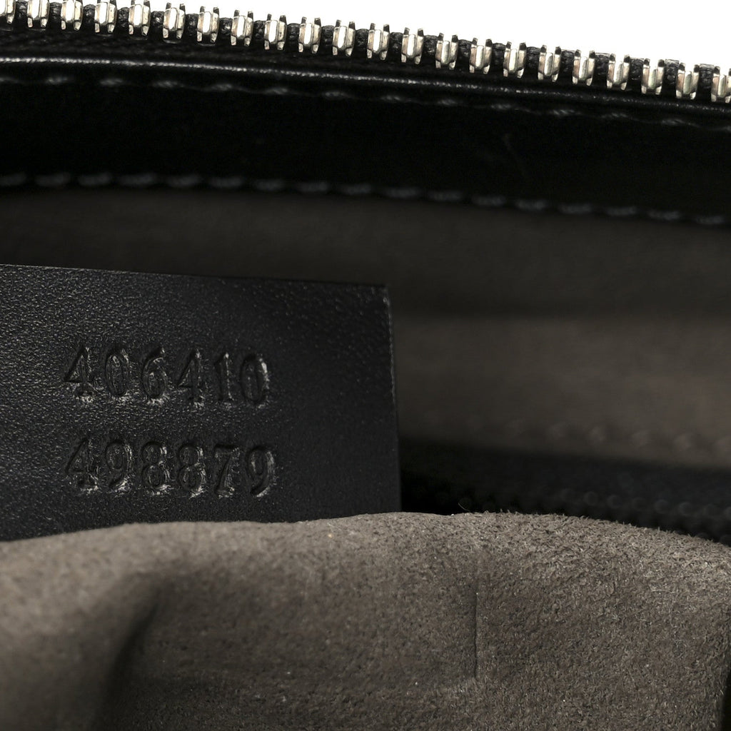 Gucci Guccissima Signature Small Messenger Bag Black
