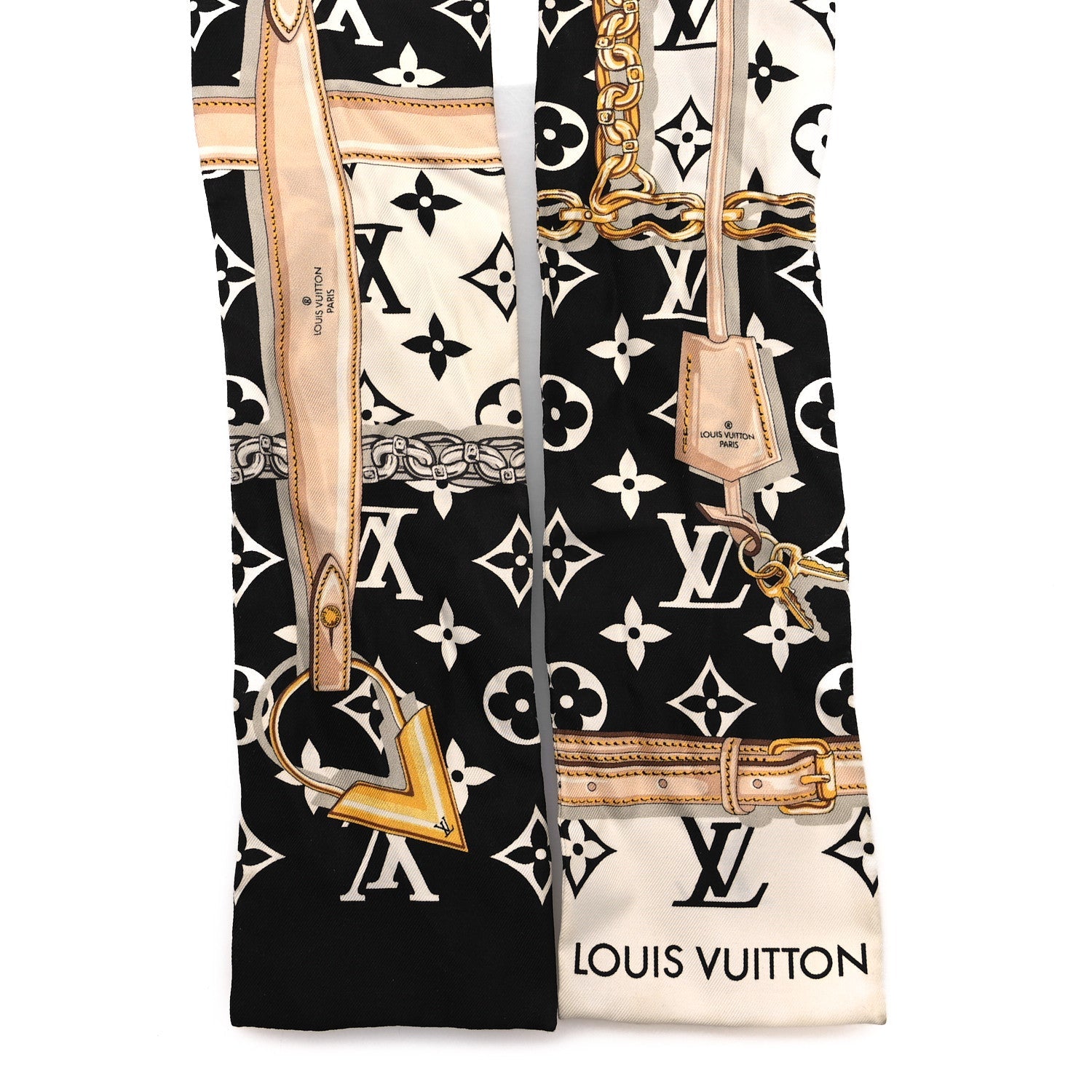 Louis Vuitton Silk Monogram Confidential Bandeau Black