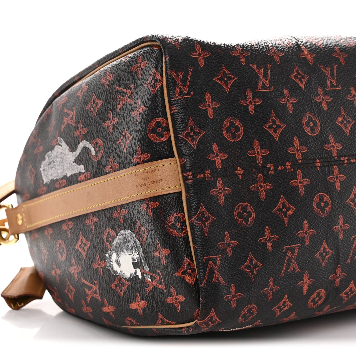Louis Vuitton Catogram Speedy Bandouliere 30 Marron