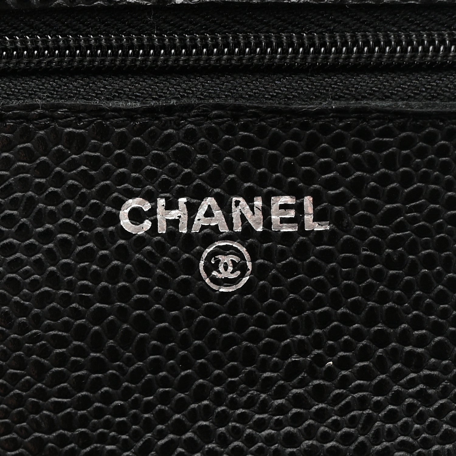 Chanel Caviar Quilted Wallet on Chain WOC Black