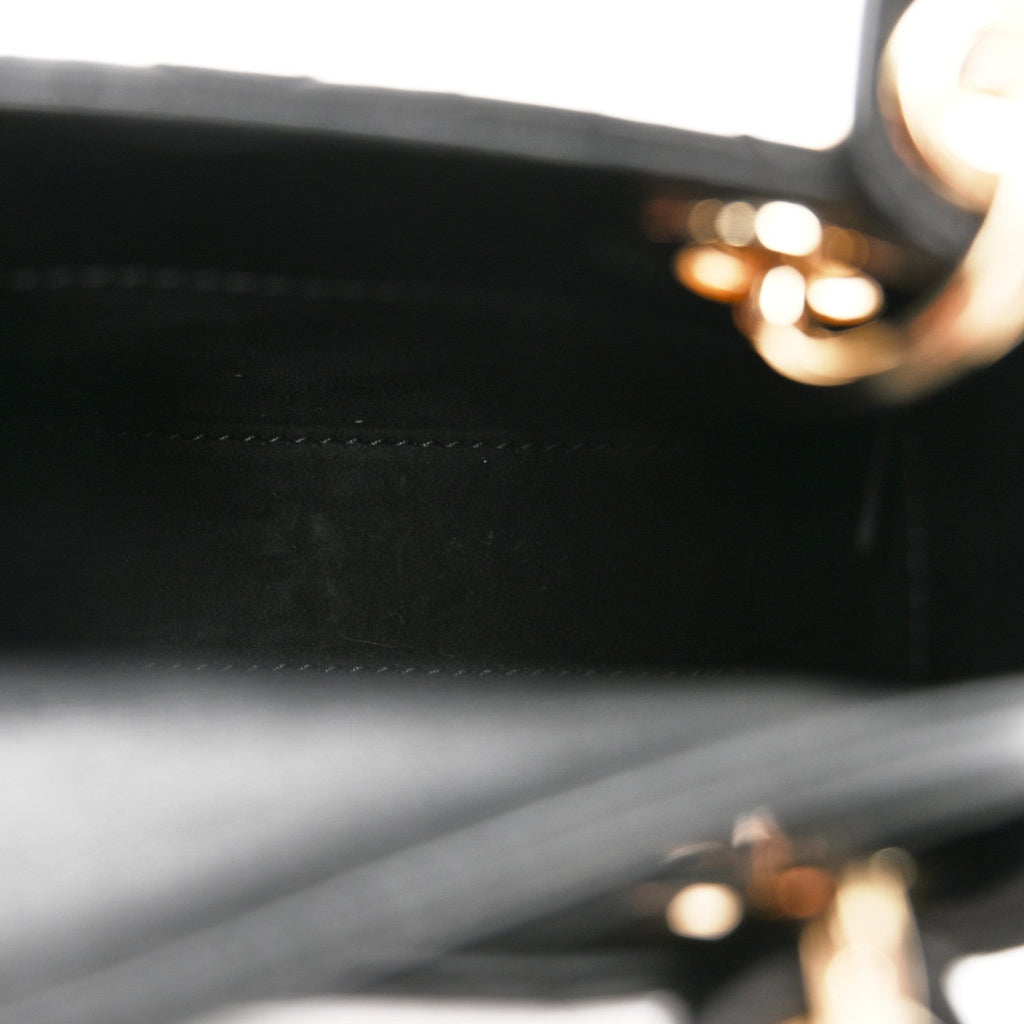 Christian Dior Lambskin Cannage Micro Lady Dior Black