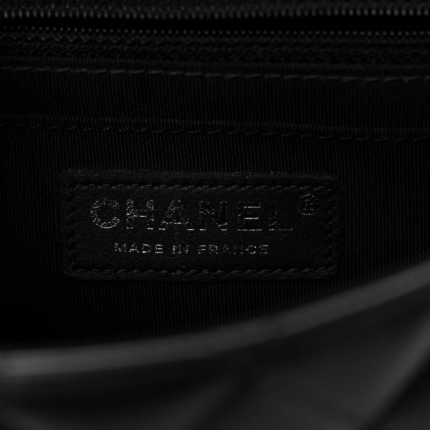 Chanel Calfskin Quilted Bolero De Chanel Flap Bag Black