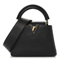 Louis Vuitton Taurillon Mini Capucines Black