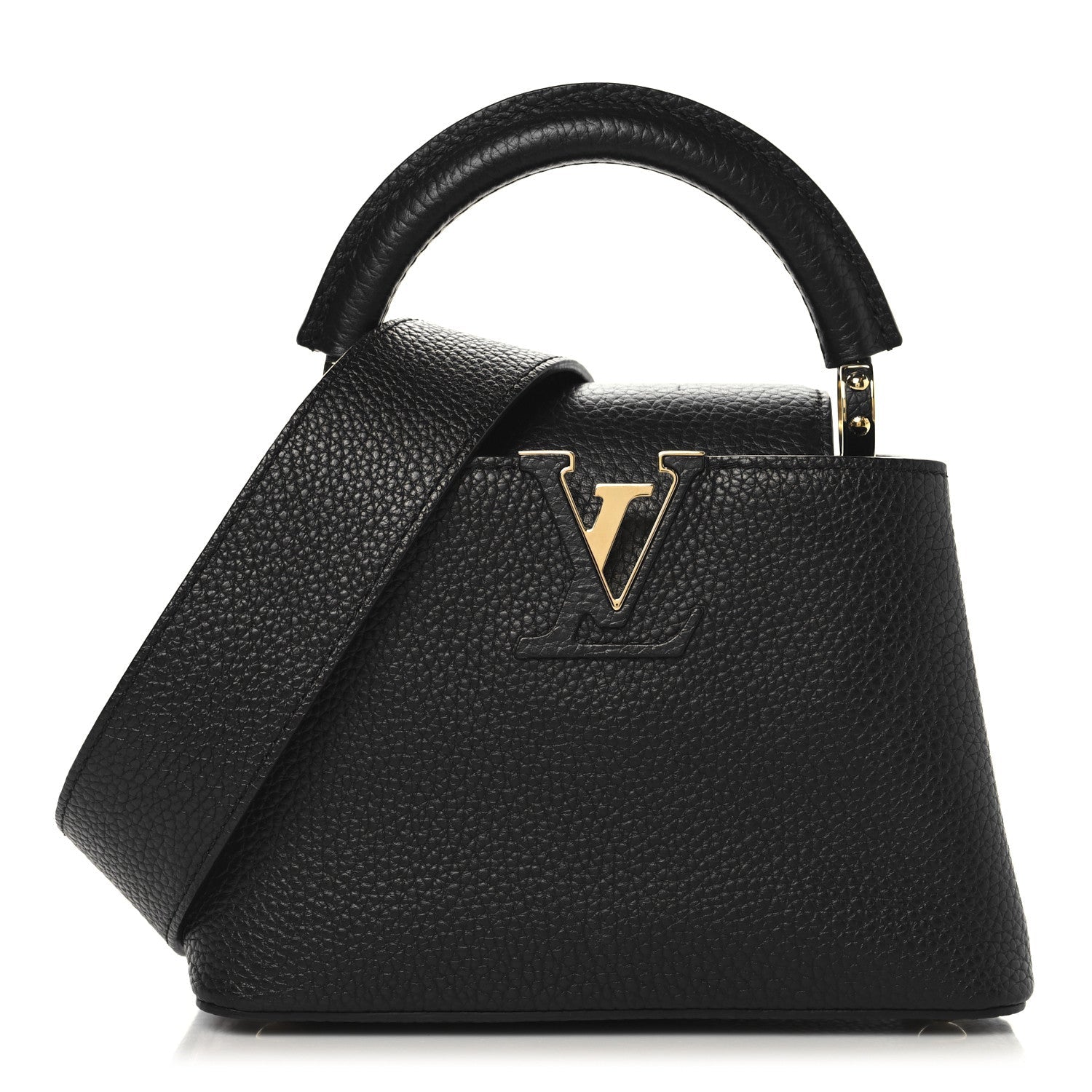 Louis Vuitton Taurillon Mini Capucines Black