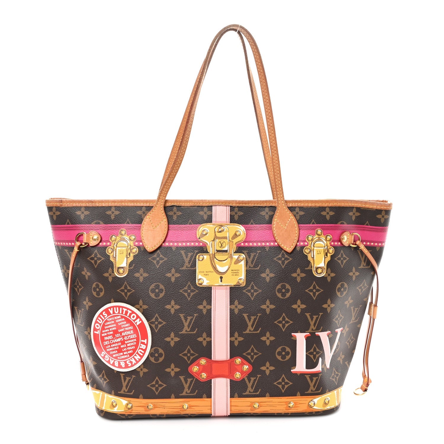 Louis Vuitton Monogram Summer Trunks Neo Neverfull MM