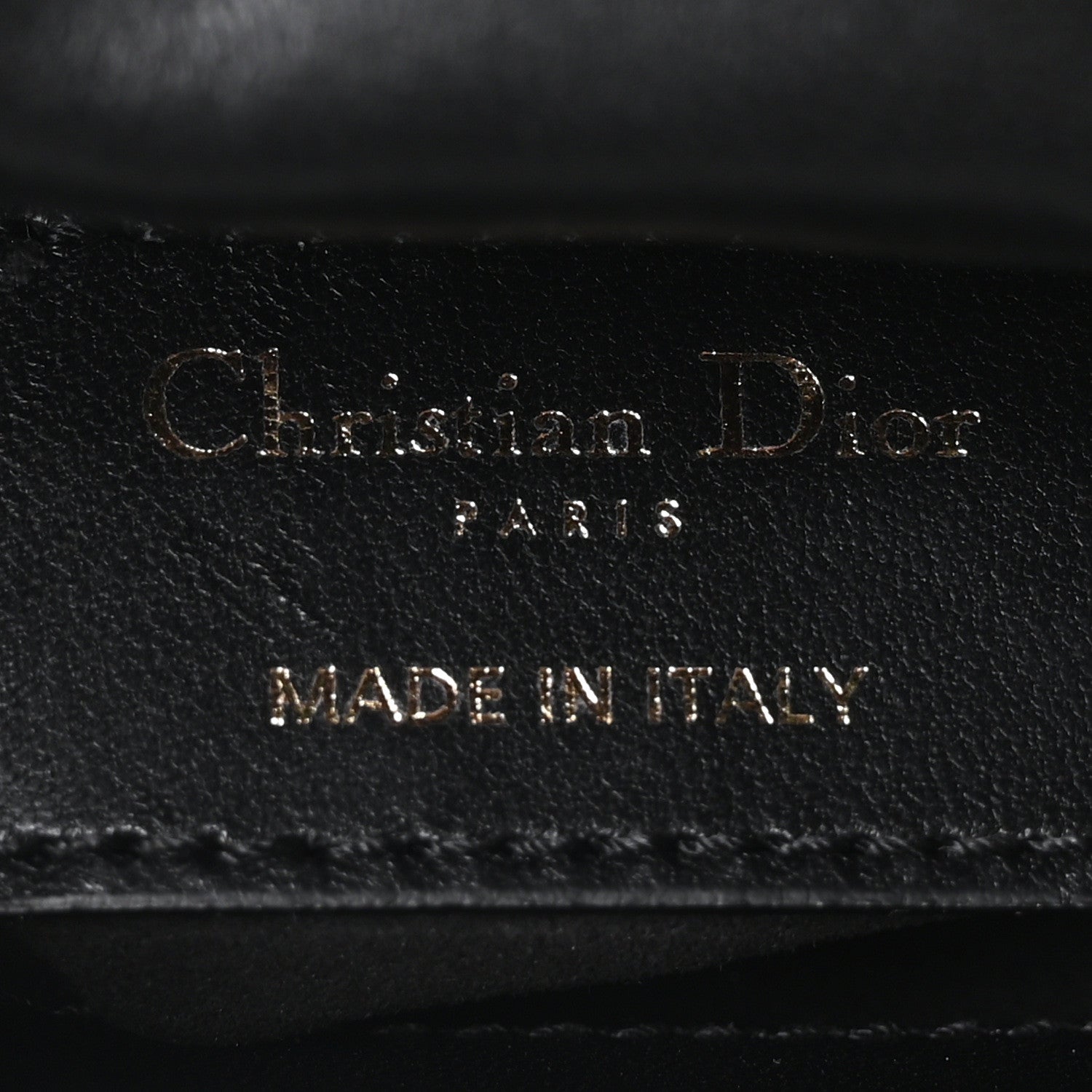Christian Dior Lambskin Cannage Micro Lady Dior Black