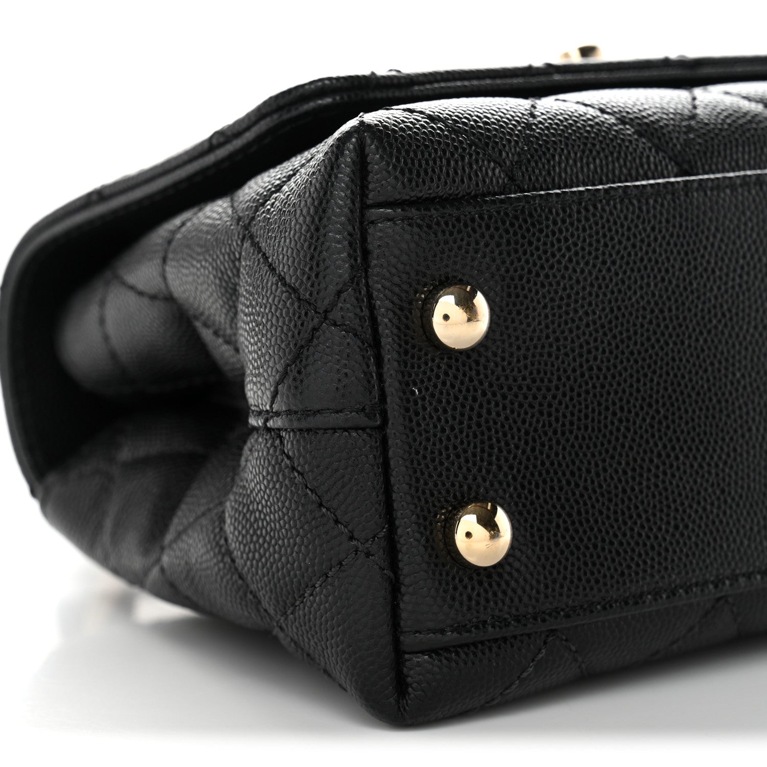 Chanel Caviar Quilted Extra Mini Coco Handle Flap Black